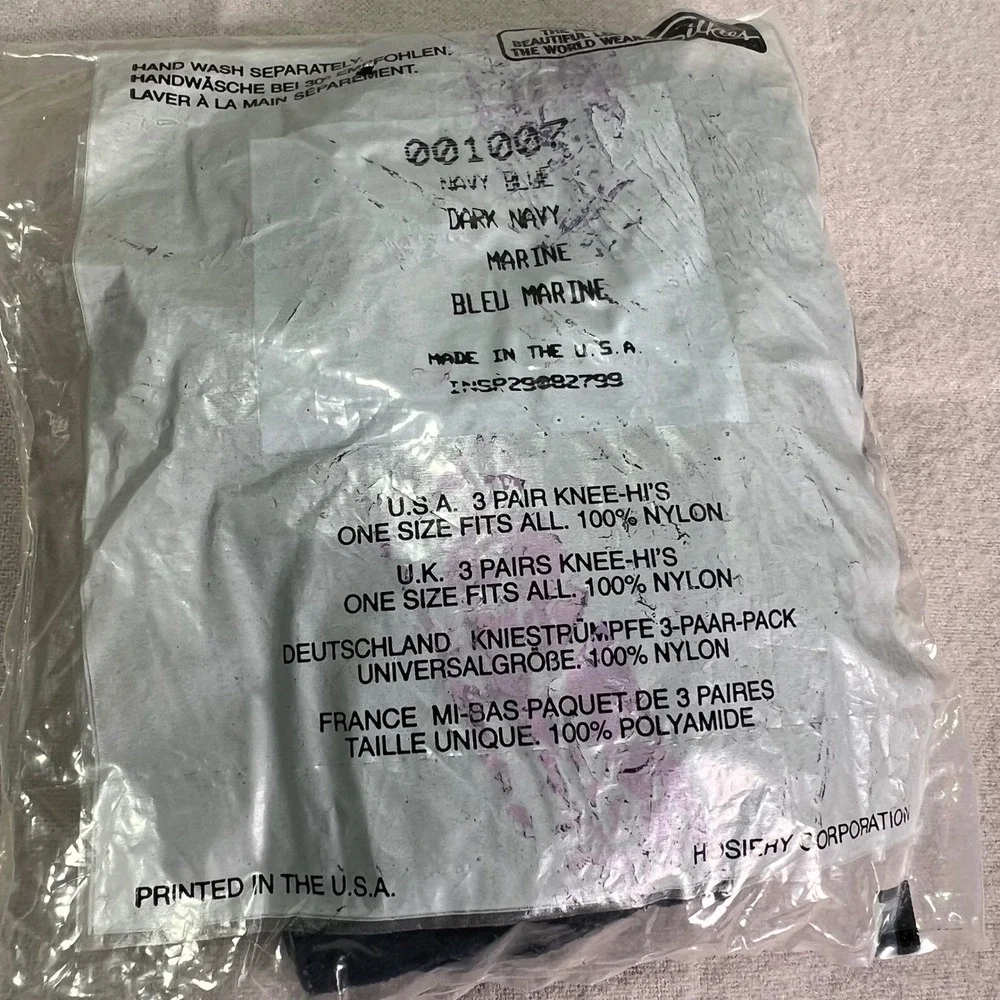 NOS Silkies Hosiery Mixed Lot Multicolor Pantyhose Knee Highs Vintage‎ Medium